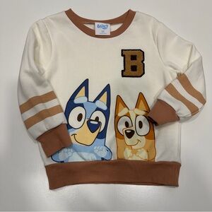 Bluey Kids Sweatshirt - Cream and Brown